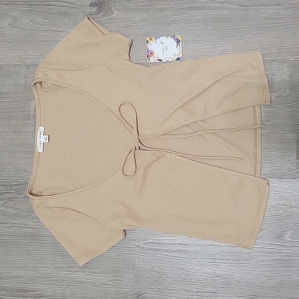 Brown Tie Top